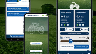 L'application Michelin contient les informations sur plus de 9 000 modèles de tracteur et d'outils. L'application Michelin contient les informations sur plus de 9 000 modèles de tracteur et d'outils.
